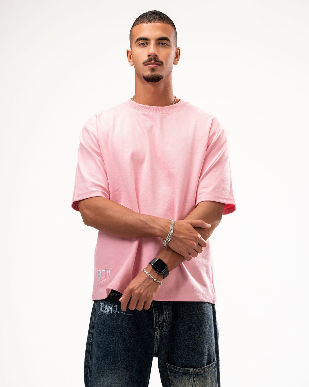 BABY PINK MRJN BASIC TEE