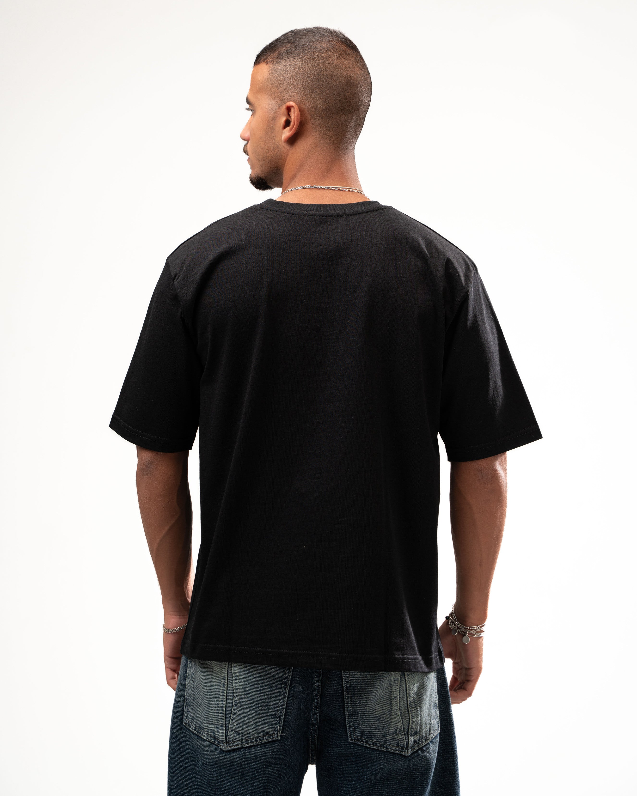 BLACK DRIPPY BASIC TEE