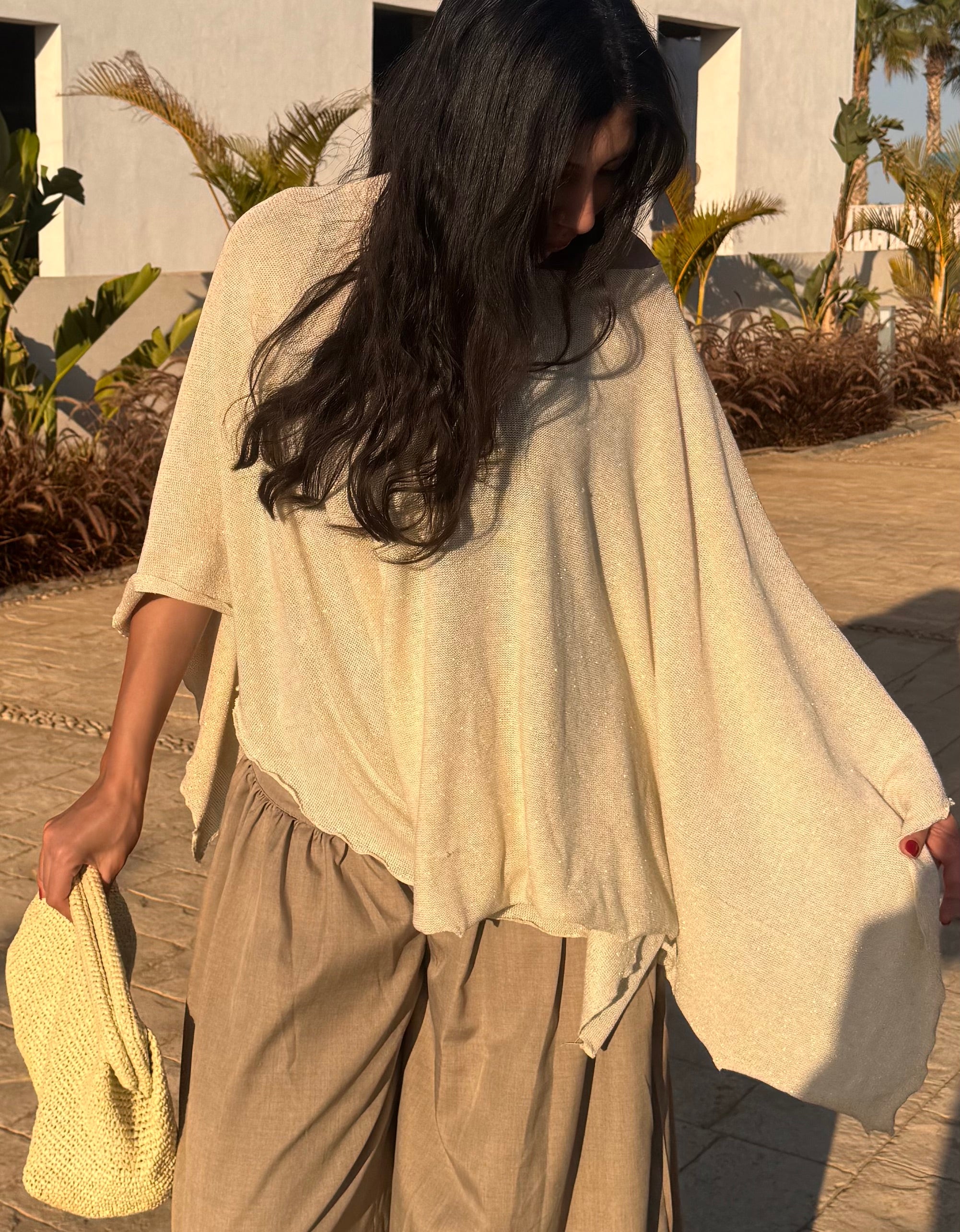 The Golden Beige Toutie Poncho
