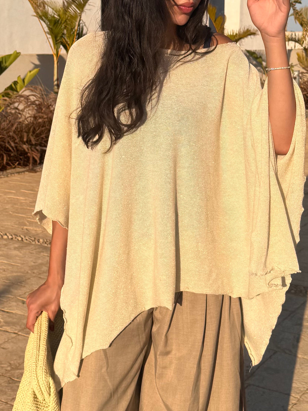 The Golden Beige Toutie Poncho