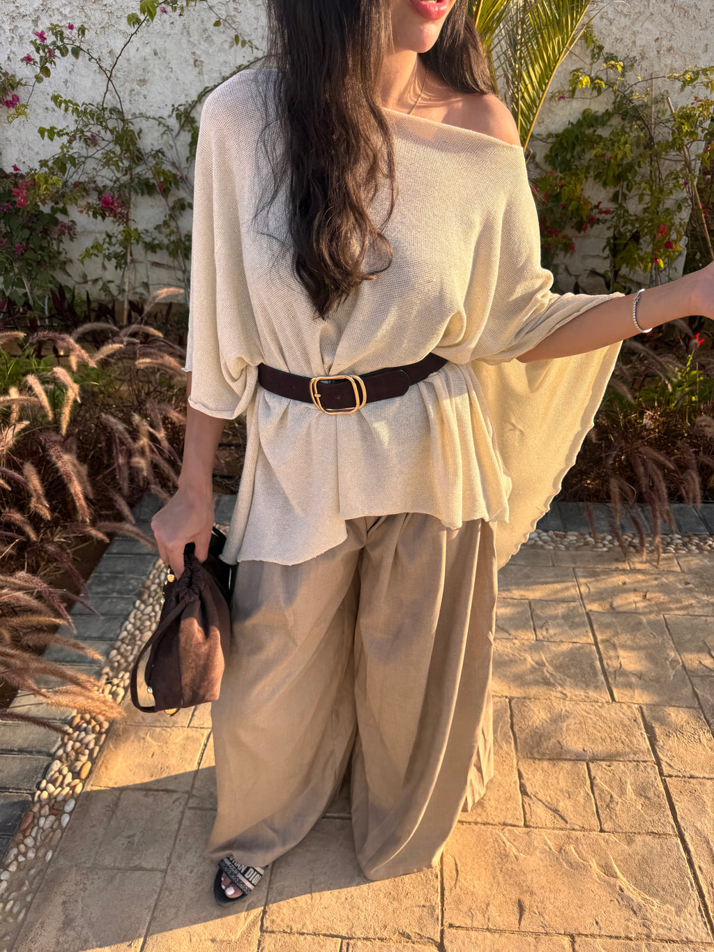 The Golden Beige Toutie Poncho