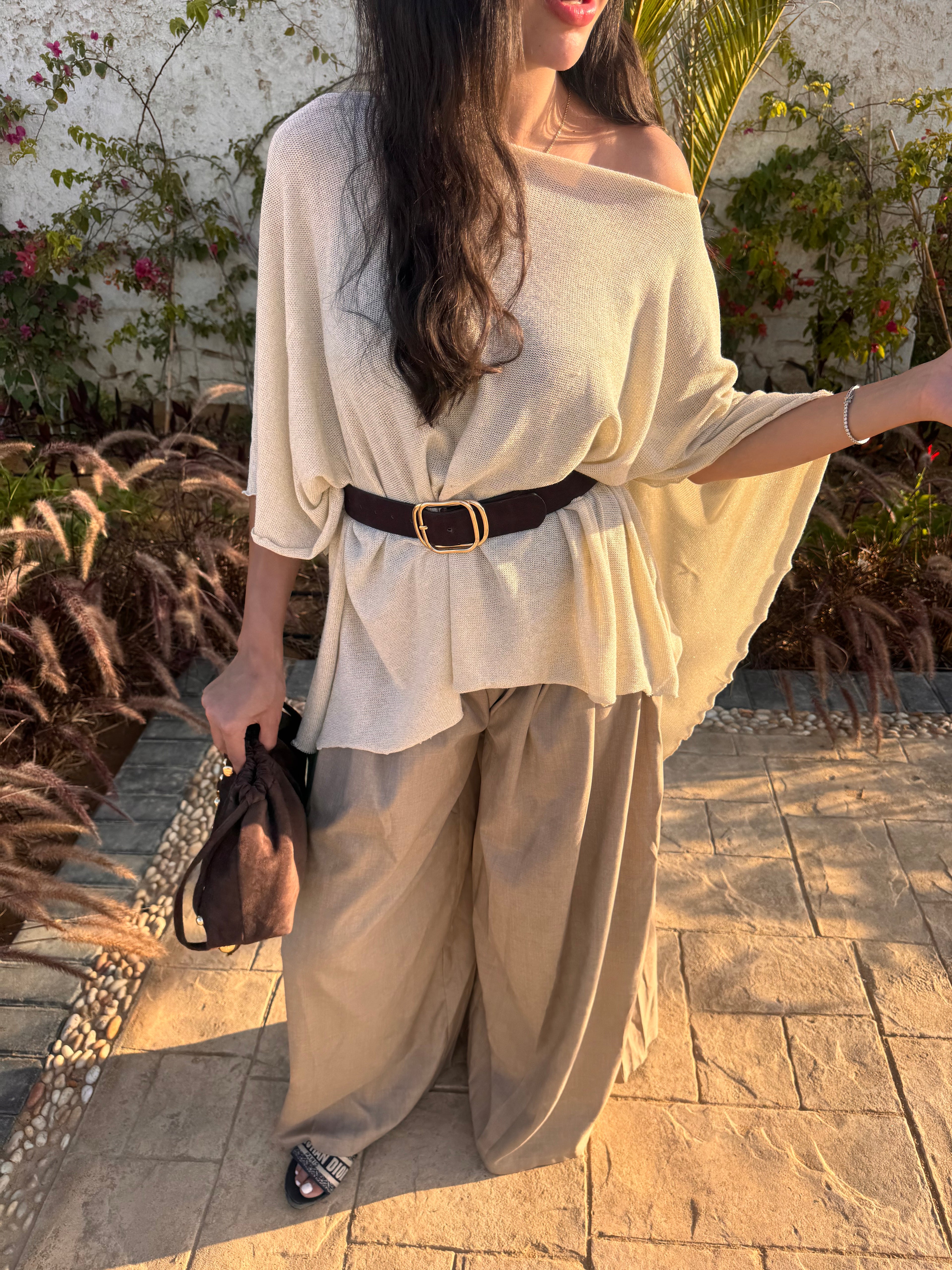 The Golden Beige Toutie Poncho