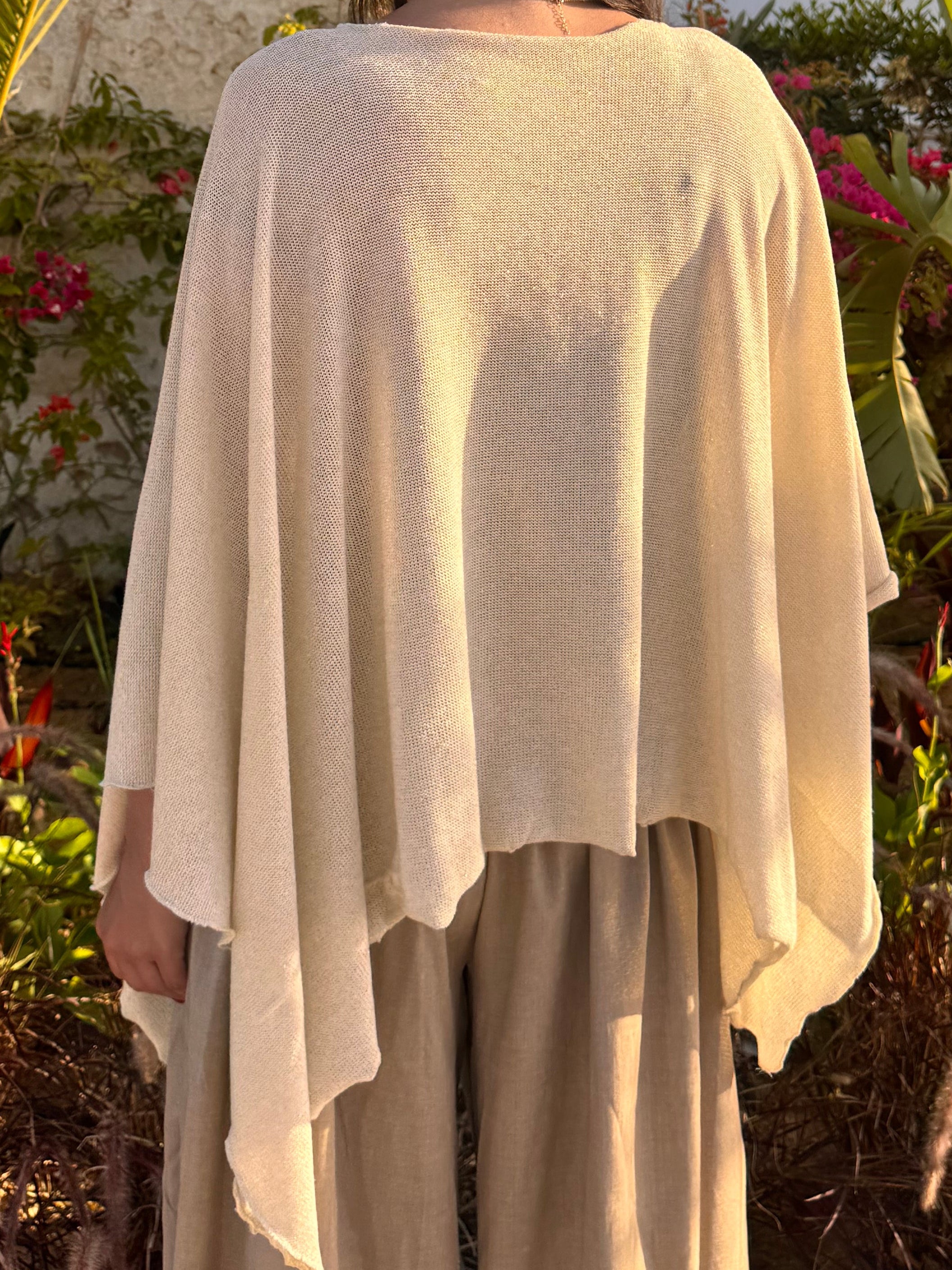 The Golden Beige Toutie Poncho