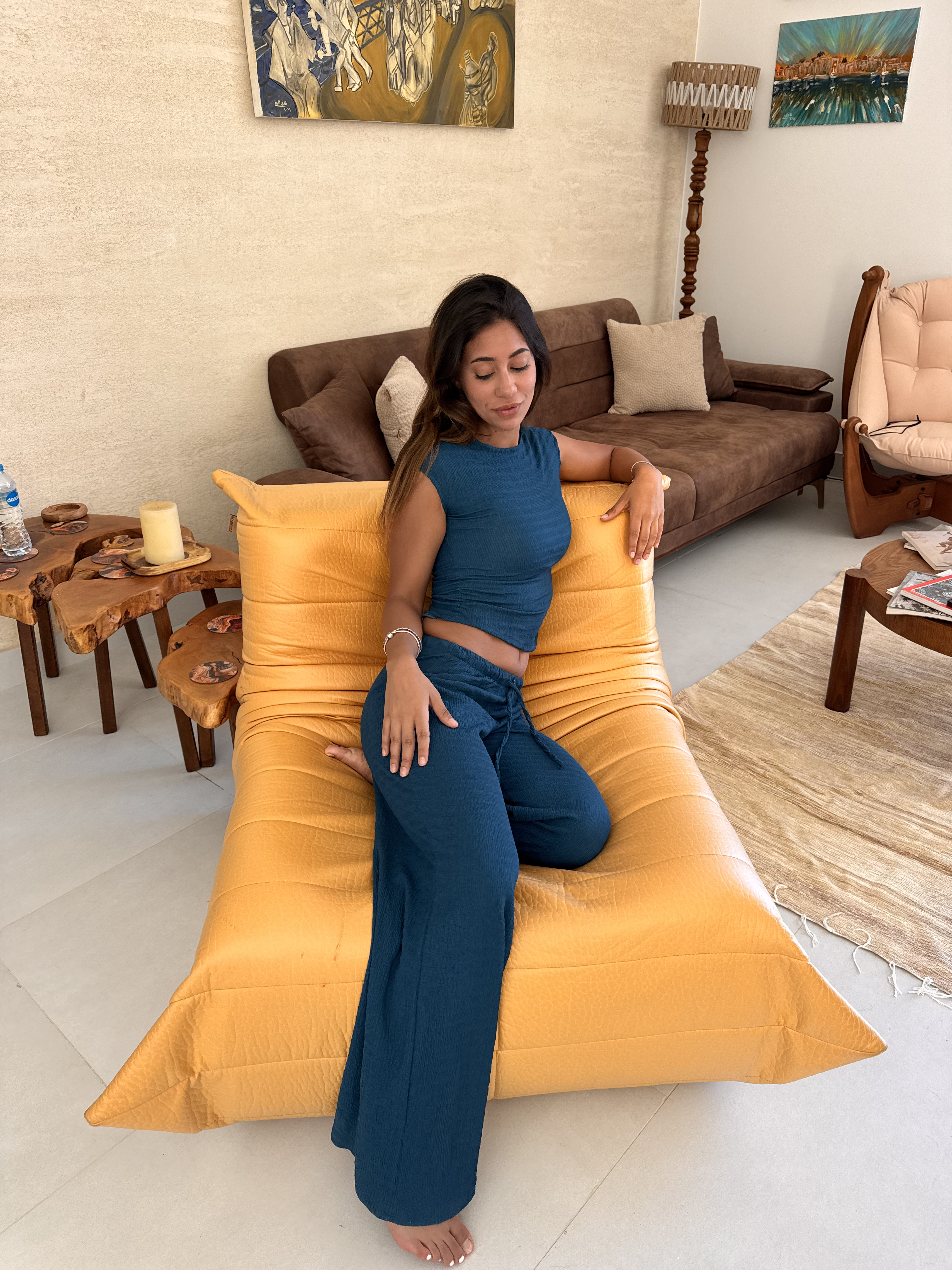 Teal Capsleeve Top