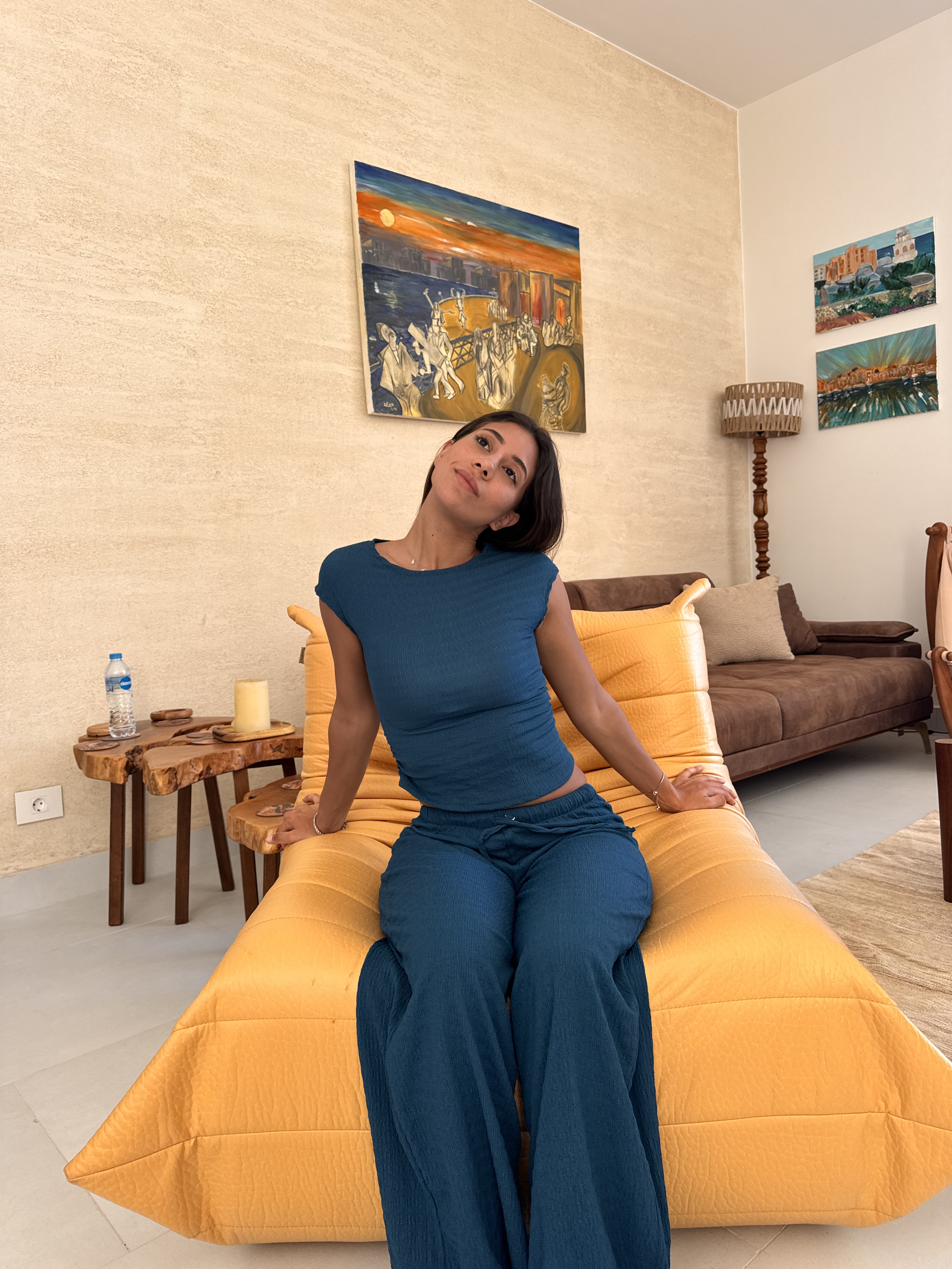 Teal Capsleeve Top