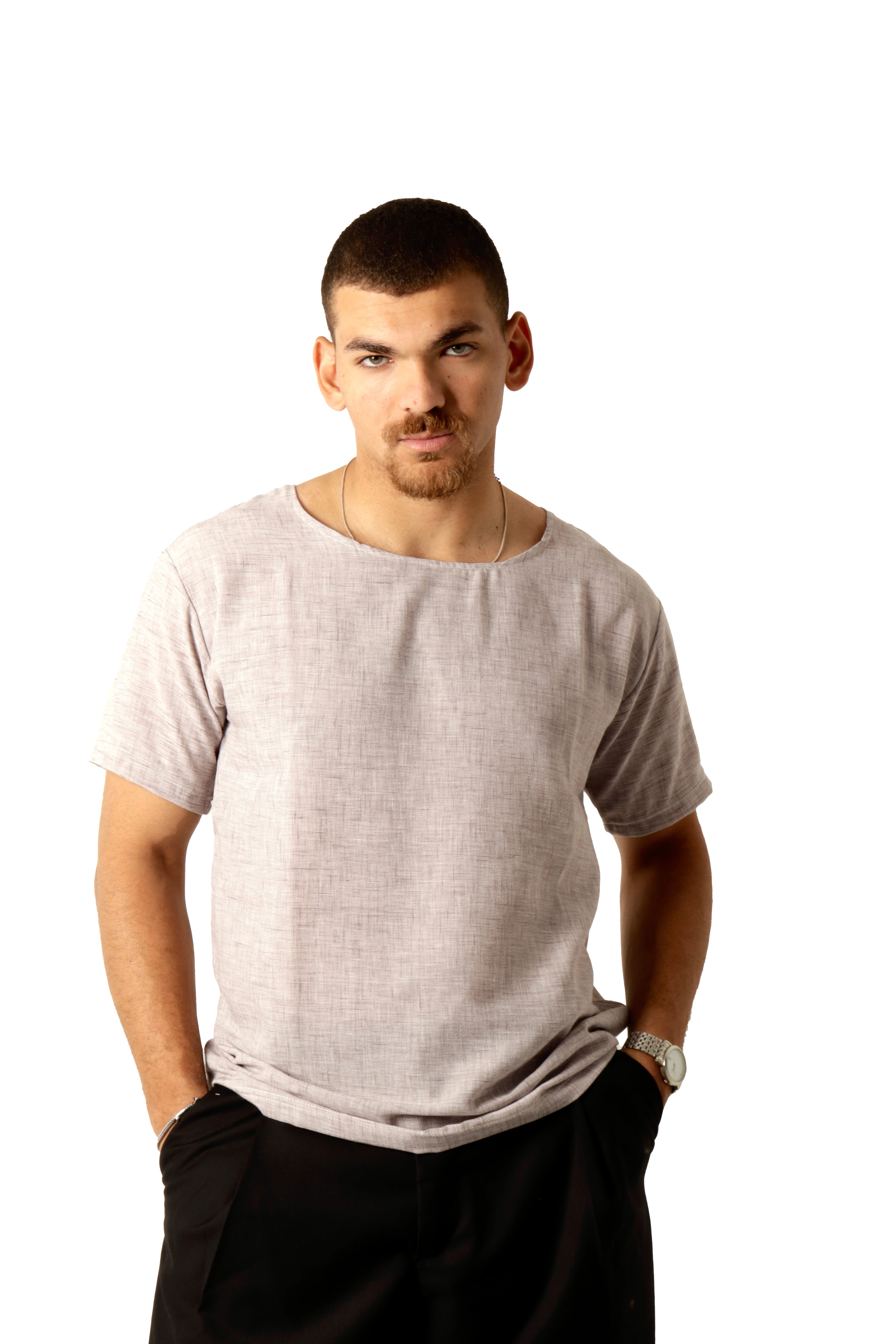 Frosted Plum Linen Tshirt