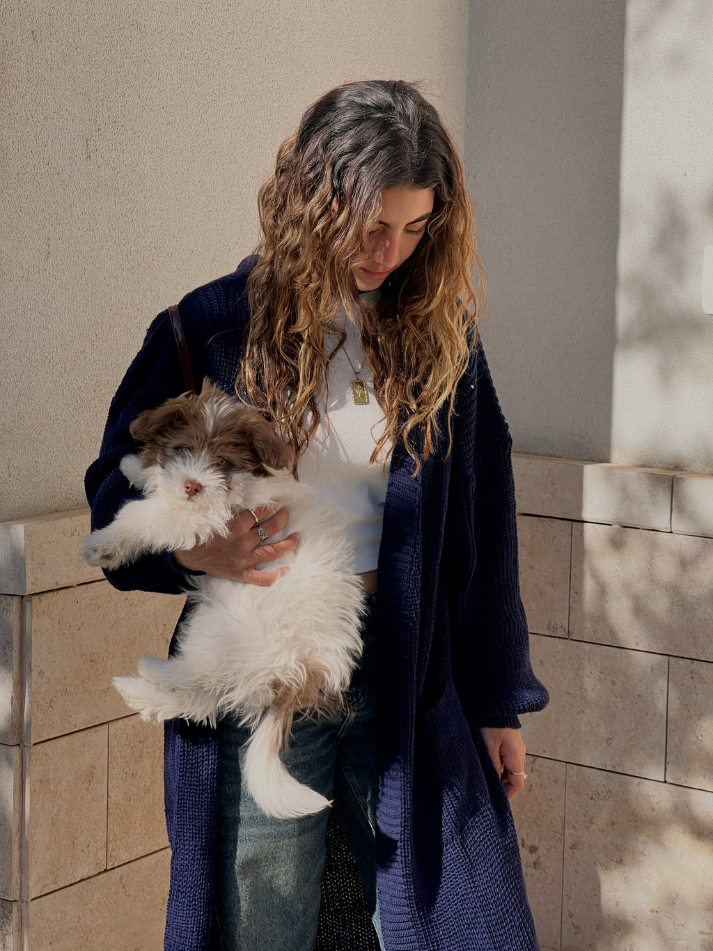 Navy Long Cardigan