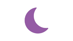 Crescent moon decoration